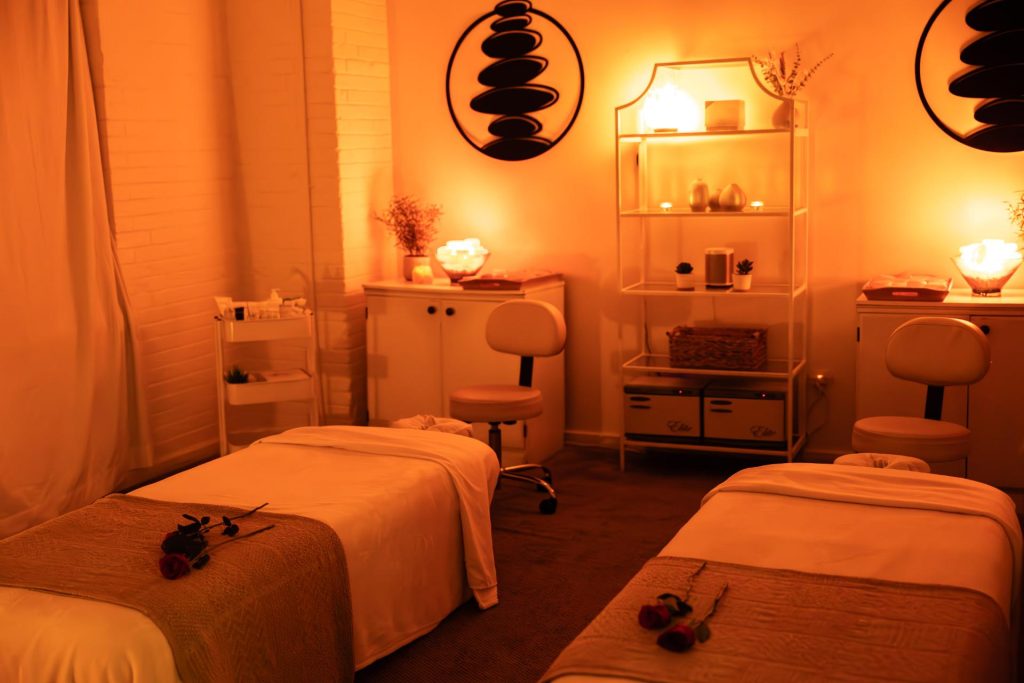 Mother's Day Spa Day Couples Massage Room in Denver